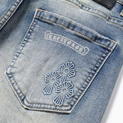 wholesale quality chrome heart jeans sku 1